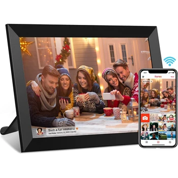 10,1-Дюймовая Смарт-Wifi Цифровая Фоторамка с Сенсорным экраном 1280X800 IPS LCD с Автоматическим Поворотом в портретную и Альбомную Плоскость Простая установка US Plug