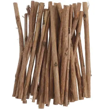 100шт деревянных бревен длиной 10 см, диаметром 0,3-0,5 см, реквизит для фотосессии, аксессуары для домашнего декора (цвет дерева)