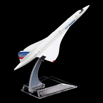 16 см Air France Concorde Сверхзвуковой Реактивный Самолет Самолет Самолет Металлический самолет