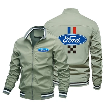2023 Новая мужская мотоциклетная куртка с логотипом Ford с логотипом локомотива на заказ