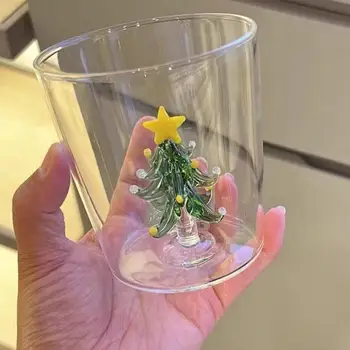3D бокалы для питья в виде рождественской елки, Модные креативные бокалы для рождественской вечеринки, безопасная для пищевых продуктов Многоразовая праздничная классическая посуда для питья