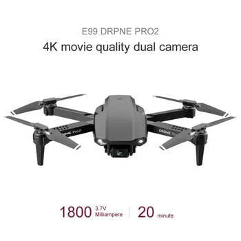 4K HD двойная камера с оптическим позиционированием потока Складной Квадрокоптер Мини-Дрон Dron New E99 PRO