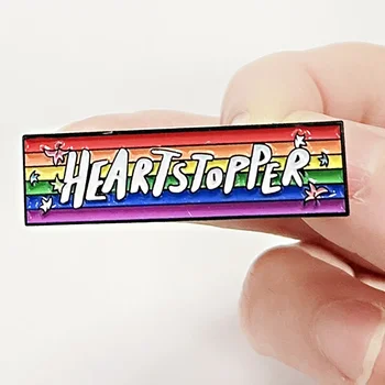 Heartstopper ЛГБТ Булавки с твердой эмалью, броши Pines для женщин, значки, модные украшения, аксессуары для геев, подарки