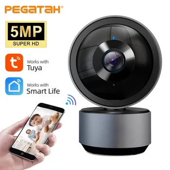 PEGATAH Tuya IP-Камера 4MP Wifi Камеры Видеонаблюдения HD Ночного Видения Двухстороннее Аудио Автоматическое Отслеживание Облачная Камера Для Умного Дома