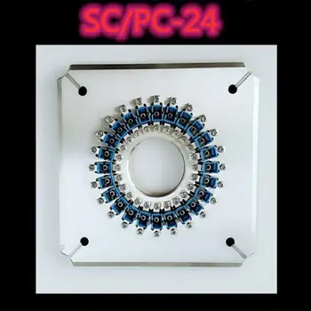 SC UPC-24 Четырехугольный оголенный наконечник с герметичным наконечником для измельчения волокон в 24 Положениях шлифовальный диск полировщик приспособление SC/PC-24
