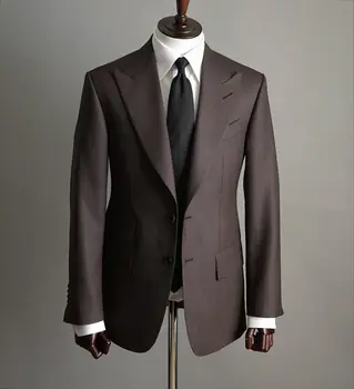 Traje formal para Hombre Классический клетчатый мужской костюм для свадьбы, смокинг жениха, 2 шт., блейзер, брюки, деловые офисные костюмы, мужские костюмы