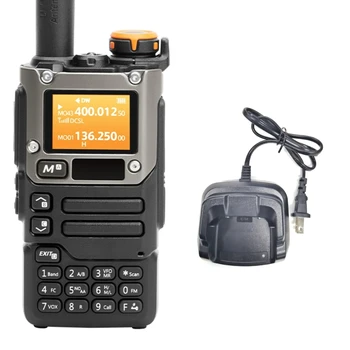 UVK5 UVK6 Портативная рация 5 Вт Air Bands Радио Tyep-C Зарядка UHF VHF DTMF FMScrambler NOAA Беспроводная Частота Двухстороннее радио E65C