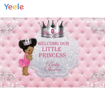 Yeele Baby Party Императорская Корона Пара Цветов Розовое Украшение для детского шоу Фотографические фоны Праздничные фоны для фотостудии