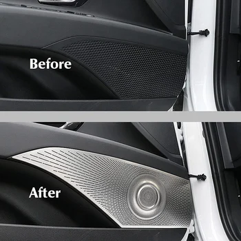 Автомобильные аксессуары 4шт Дверной аудиодинамик, декоративная крышка громкоговорителя, 3D наклейка с отделкой для Hyundai Elantra CN7 2021