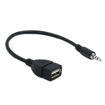 Автомобильный кабель-адаптер 3,5 мм, кабель-конвертер, штекер USB Audio Jack, адаптер AUX Audio Plug, Аудиоразъем Адаптер с разъемом 3,5 мм