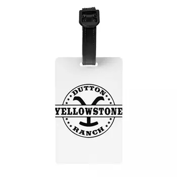 Багажная бирка Dutton Ranch Yellowstone на заказ с именной карточкой, идентификационная этикетка для дорожной сумки-чемодана