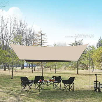 Брезент в форме шестиугольной бабочки Тенты для кемпинга на открытом воздухе Переносная складная палатка Подходит для сада Террасы пляжного зонтика