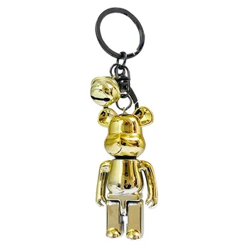 Брелок для ключей с куклой Violent Bear, сумка для ключей от машины, Подвеска с плюшевым мишкой, Подвесное украшение, Мультяшные автомобильные аксессуары, милый брелок для ключей