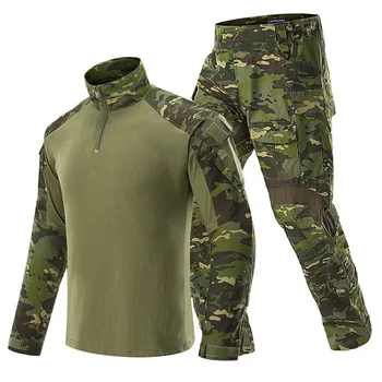 Военный охотничий костюм, боевая рубашка, тактические рубашки, брюки-карго, армейская ткань, уличная страйкбольная военная форма, пейнтбольная рубашка