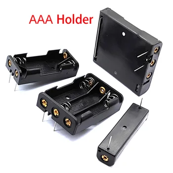 Держатель батарейки AAA Можно припаять подходящий Батарейный блок AAA с контактами для батареек AAA power bank Case DIY AAA battery Case