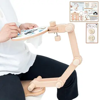 Держатель пялец для вышивания, поворотная подставка для вышивания, Регулируемая подставка в рамке для шитья своими руками, инструменты для шитья рукоделием.