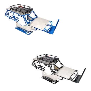 Для RC Axial Wraith в масштабе 1/10 Металлический каркасный каркас с багажником на крыше и боковой подножкой из металлических листов