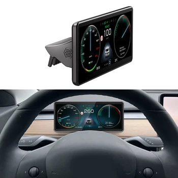 для Tesla Головной дисплей с беспроводным Carplay Android Auto для Tesla Model Y / 3,9-дюймовый сенсорный дисплей HUD Power Speed Display