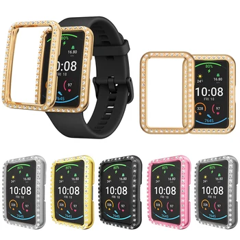 Защитный чехол для экрана ПК с бриллиантами для Huawei Watch Fit Shell Edge Frame Бампер Защитный чехол для Huawei Fit Watch Аксессуары