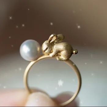 Изначальное кольцо с кроликом 
