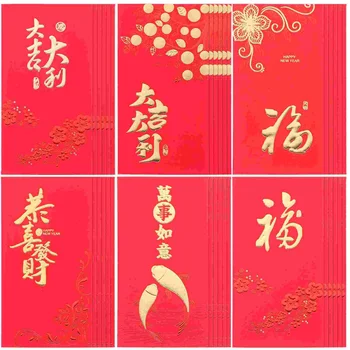 Китайский весенний фестиваль Золотого цвета, Красные конверты, Китайский Денежный карман, Новогоднее Благословение, Денежный мешок, Новогодний подарок
