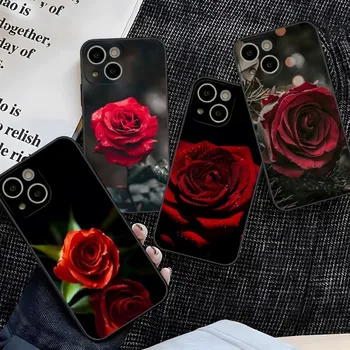 Красивый Чехол для телефона с цветком Розы 14 Pro Max Для Apple Iphone 13 14 12 Mini 11 Xr X Xs Pro Max 8 6s 7 6 Plus Задняя Крышка