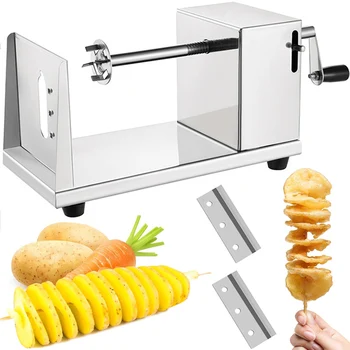 Кухонная спиральная машина Tornado для нарезки картофеля, выпечки, приготовления овощей, редиса, фруктовых чипсов, измельчитель