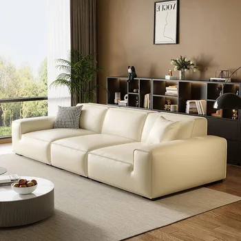 Минималистичный Итальянский диван для гостиной, Винтажный Белый Угловой диван для приемной, Большая Эргономичная мебель Divano Soggiorno