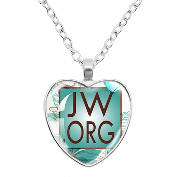 Мода Jw. Org Романтический цветок, Свидетель Иеговы, Кулон с любовью, Ожерелье, Подарок для мужчин и женщин, Ожерелье, Ювелирные изделия