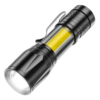 Мощный перезаряжаемый светодиодный фонарик XP-GQ5 с мини-зумом для кемпинга на открытом воздухе, Мощная лампа, водонепроницаемый Тактический светодиодный фонарь