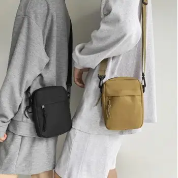 Мужские сумки-мессенджеры, повседневная холщовая маленькая сумка через плечо на молнии, простая маленькая сумка через плечо, мужская сумка bolsa сумка