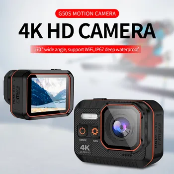 Новая спортивная камера Ultra HD 4K с дистанционным управлением, спортивная камера с 2-дюймовым экраном с разрешением 1080P 60 кадров в секунду, Водонепроницаемый шлем Go Sport Pro Hero 5 Cam