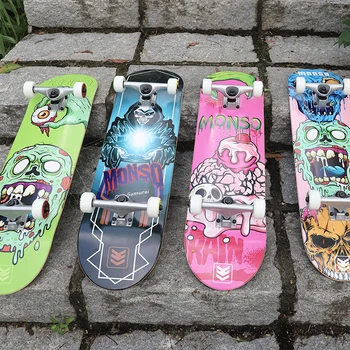 Новый дизайн 8 8,25 8,5-дюймовый скейтборд из канадского клена Hard Rock В комплекте с изготовленными на заказ уличными досками Skate