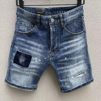 Новый популярный стиль, модные тонкие короткие джинсы, модные повседневные джинсовые шорты с дырками D257