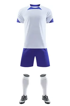 Оптовая продажа высококачественной мужской футбольной майки из полиэстера на заказ, футбольного комплекта, дышащей футбольной формы, тренировочной спортивной одежды