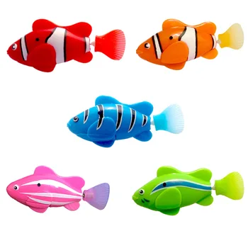 Плавающая Рыбка, Активируемая в Воде, Волшебные Электронные Игрушки, Интересная игрушка для детей, подарок, Ванночка для домашних животных