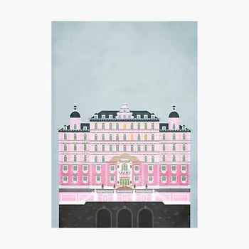 Плакат отеля Grand Budapest для автомобиля, детские милые наклейки с рисунком аниме, декор бампера, мультяшные украшения для стен дома