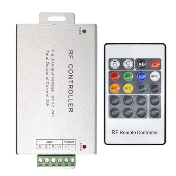 Светодиодный контроллер 12-24 В низкого давления RF, цветной 20-клавишный пульт дистанционного управления RGB, регулятор затемнения световой панели