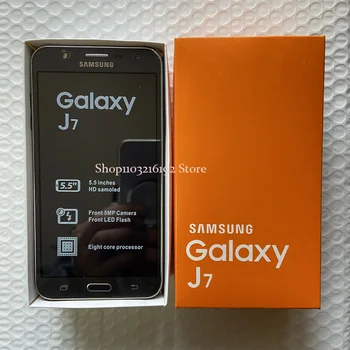 Смартфон Samsung Galaxy с двумя SIM-картами, оригинальный бренд, J7 Duos, SM-J700F, 16 ГБ, разблокирован