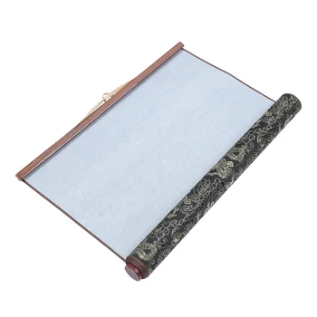 Ткань для письма водой для каллиграфии, чистая бумага для прокрутки с деревянными стержнями, имитация перьевой ручки Xuan оптом