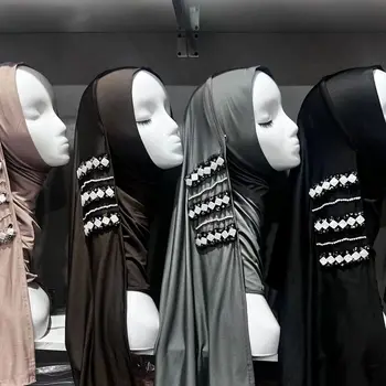 Хиджаб Мусульманские Женщины Шаль Головной Платок Бесплатная Доставка Роскошные Кисточки Шифоновый Шарф Малайзия Молитва Куфи Ислам Саудовская Аравия Лето