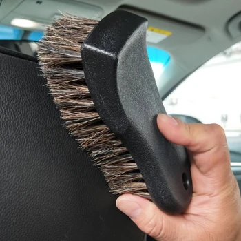 Часто используемые инструменты для чистки автомобилей Мягкая щетка из конского волоса, покрышка для чистки обода Bru