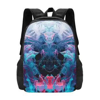 Школьные сумки Alien Emperor, рюкзак для ноутбука, зеркало, Мистический Призрак, Страшный инопланетянин, Водные облака, Цвет воды, красный, синий, подводный
